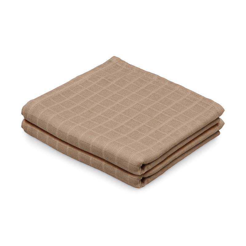 Cam Cam Copenhagen Katoenen doek - 2-pack - GOTS - Kameel 