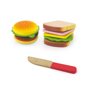 Kid'oh Play Food - Hamburger and Sandwich 