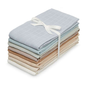 Cam Cam Copenhagen Tissu en coton - pack de 8 - GOTS - Mélange Océan 