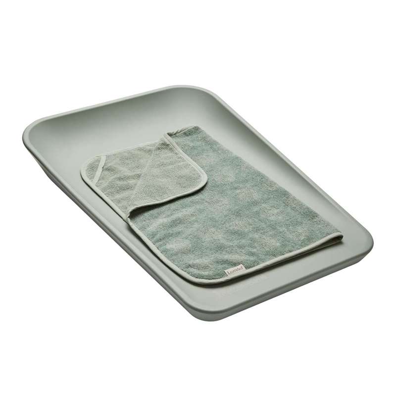 Leander Tops for changing pad - Dots - Organic - Sage Green 