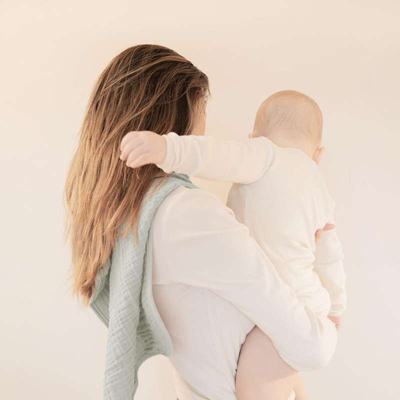 Leander Stellematter til Matty og Matty Mini - Muslin - 2-pak - Pearl Grey/Sage Green 