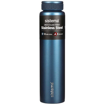 Sistema Bouteille thermos - Acier inoxydable - 280ml - Bleu 