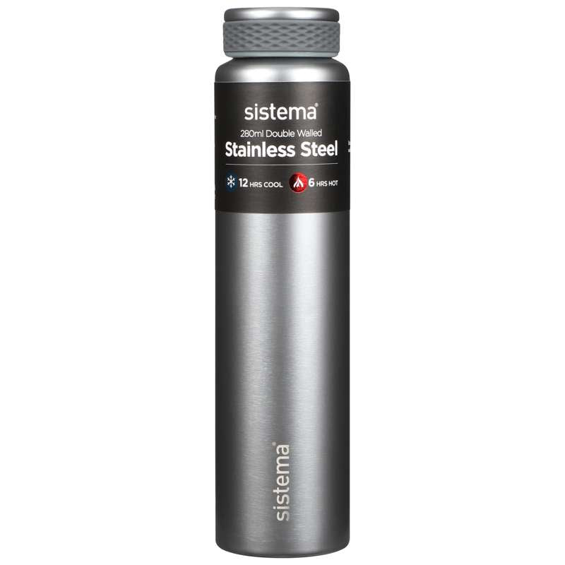 Sistema Termoflaske - Rustfrit Stål - 280ml - Lysegrå