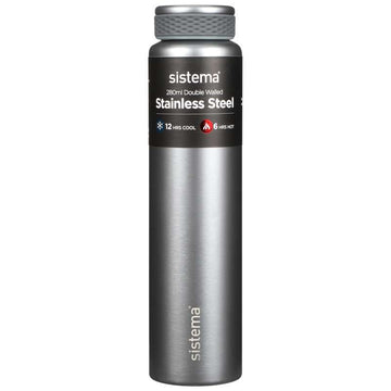 Sistema Thermosflasche - Edelstahl - 280ml - Hellgrau 