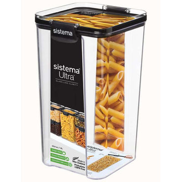 Sistema Ruokasäilytys - Tritan Ultra - Neliö - 1.3L - Musta 