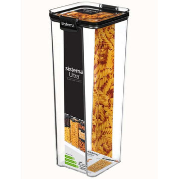 Sistema Skladování potravin - Tritan Ultra - Čtverec - Velký - 1,9L - Černý 
