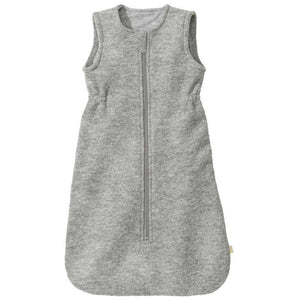 Disana Pletena vreća za spavanje - bez rukava - kuhana vuna - siva 