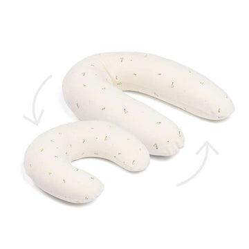 Doomoo 2-in-1 Nursing/Pregnancy Pillow - Quilt Cream Flower 