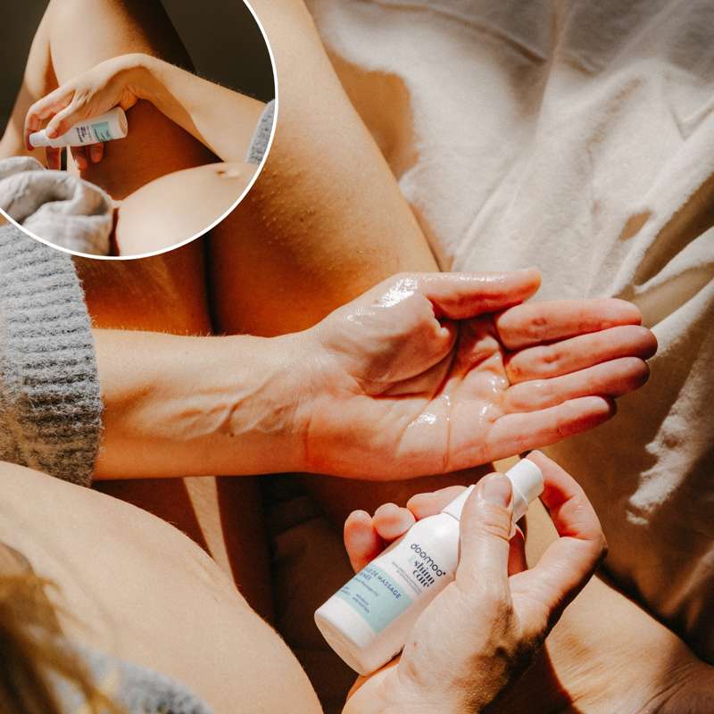 Doomoo x ShinnCare Synnytykseen valmistava hierontaöljy - 50 ml 