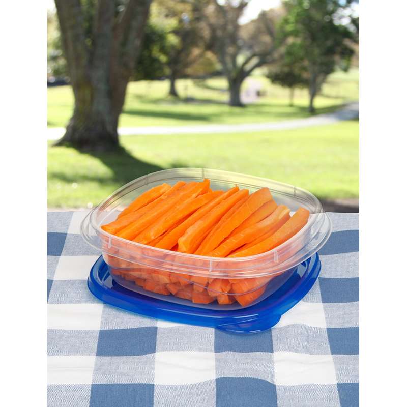 Sistema Lunchbox - Square TakeAlongs - 4er-Pack - 669ml - Königsblau 