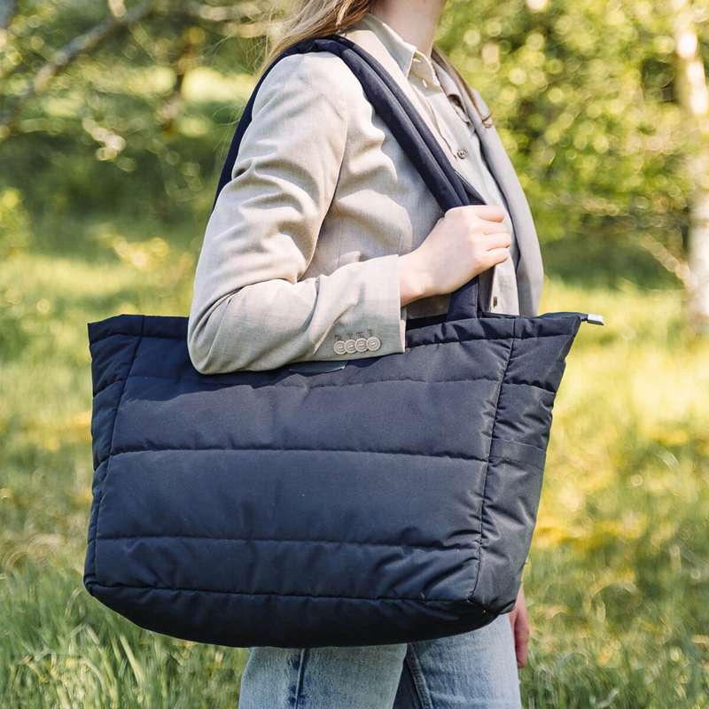 Done By Deer Quilted Puzzle Tote Bag - Black 