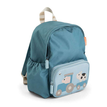 Done by Deer Children's backpack - 7.5L - Tiny Farm - Blue 