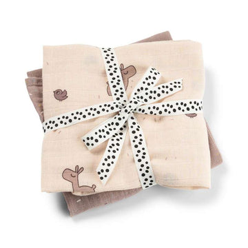 Done By Deer Tekstilbleier - 2 stk. - Lalee - Pudder 