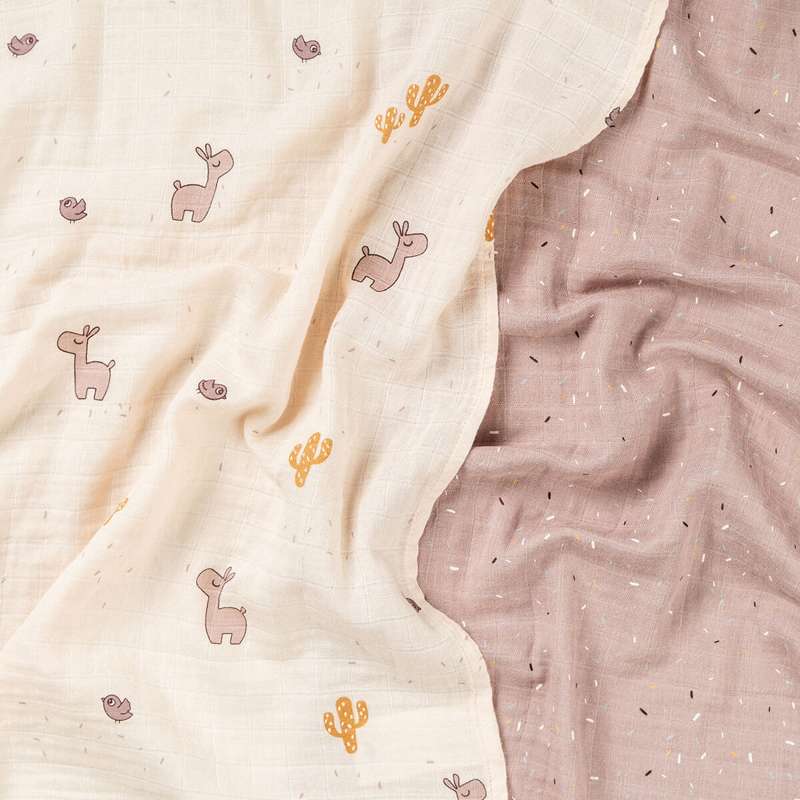 Done By Deer Tekstilbleier - 2 stk. - Lalee - Pudder 