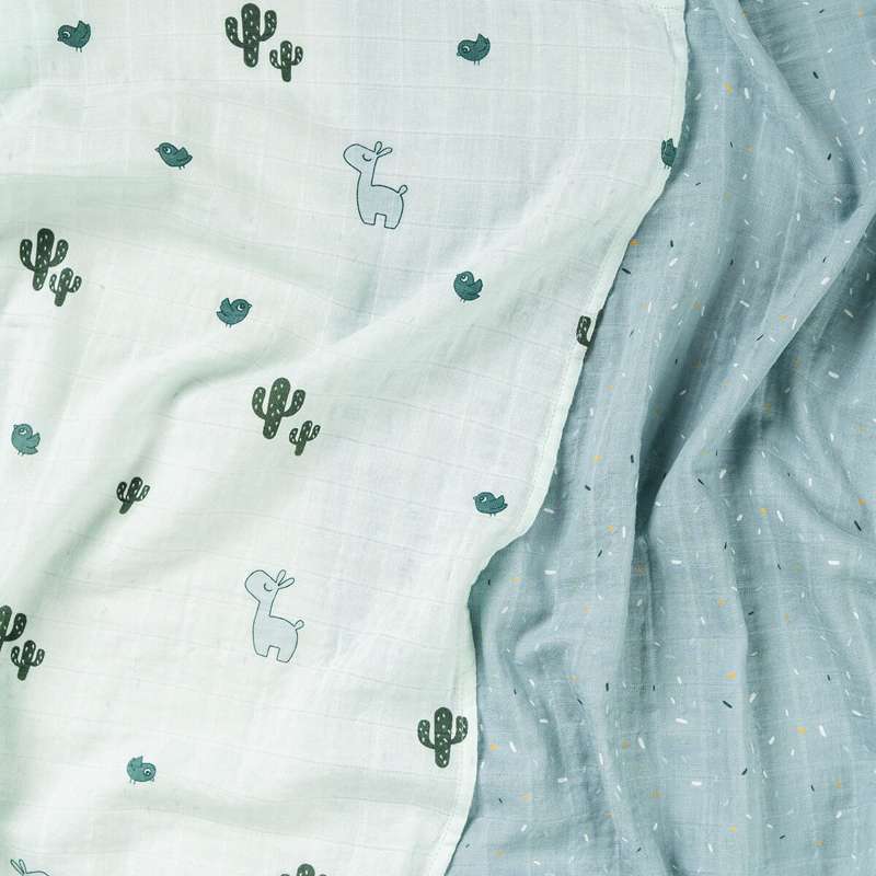 Done By Deer Tekstilbleier - 2 stk. - Lalee - Blå 