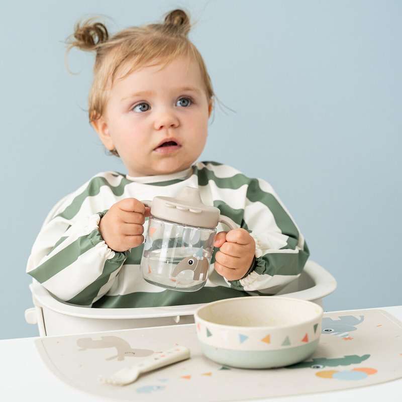 Done By Deer Hagesmæk avec manches et poche - Rayures - Vert 