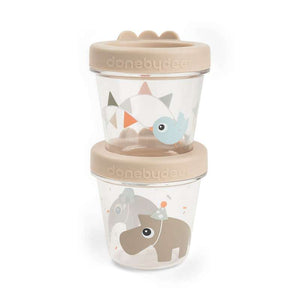 Done by Deer Jars for Baby Food - 2 pcs. - Celebration - Sand 