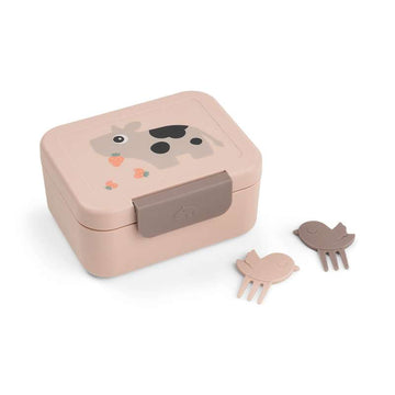 Done by Deer Petite boîte à déjeuner avec piques à snack - Tiny Farm - Poussière 