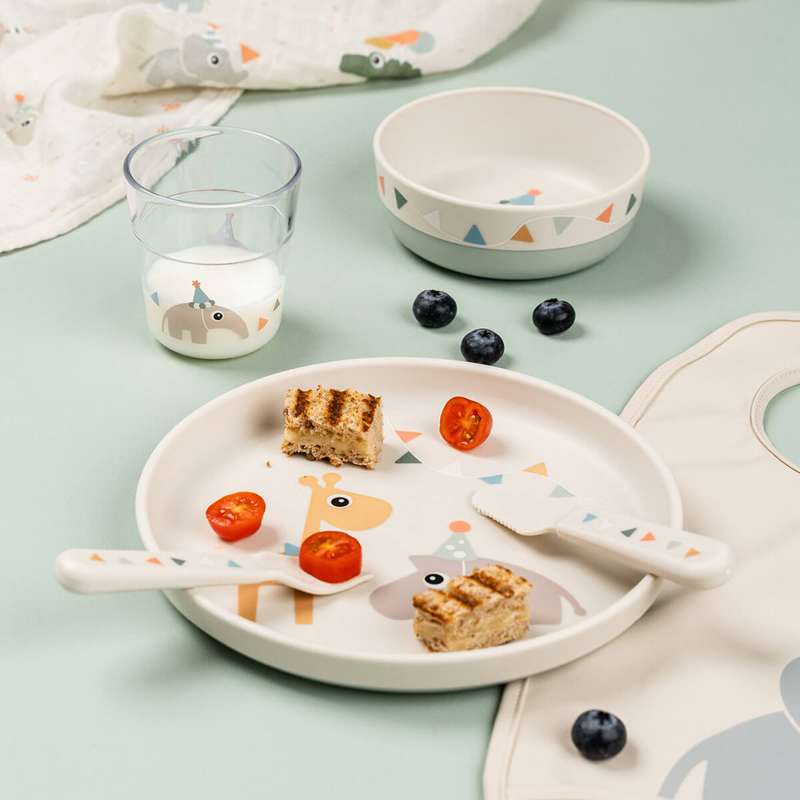 Done by Deer Foodie Plate - Celebration - Sand 