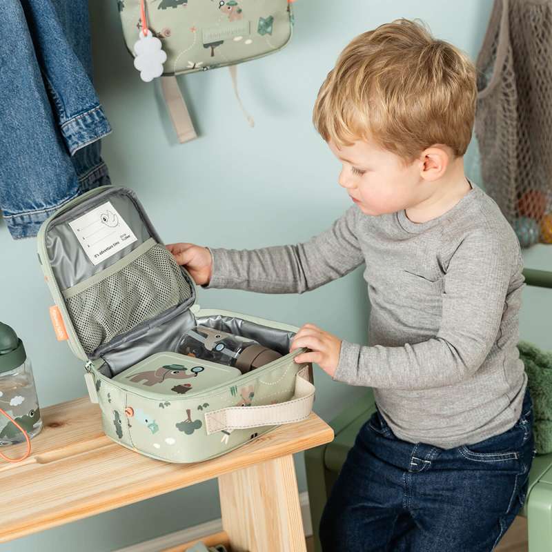 Done by Deer Malá termo chladicí taška - Tiny Farm - 2,8 l - Zelená 