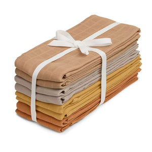 Cam Cam Copenhagen Chusteczki wielorazowe - 8 szt. - GOTS - Mieszanka Ziemi 