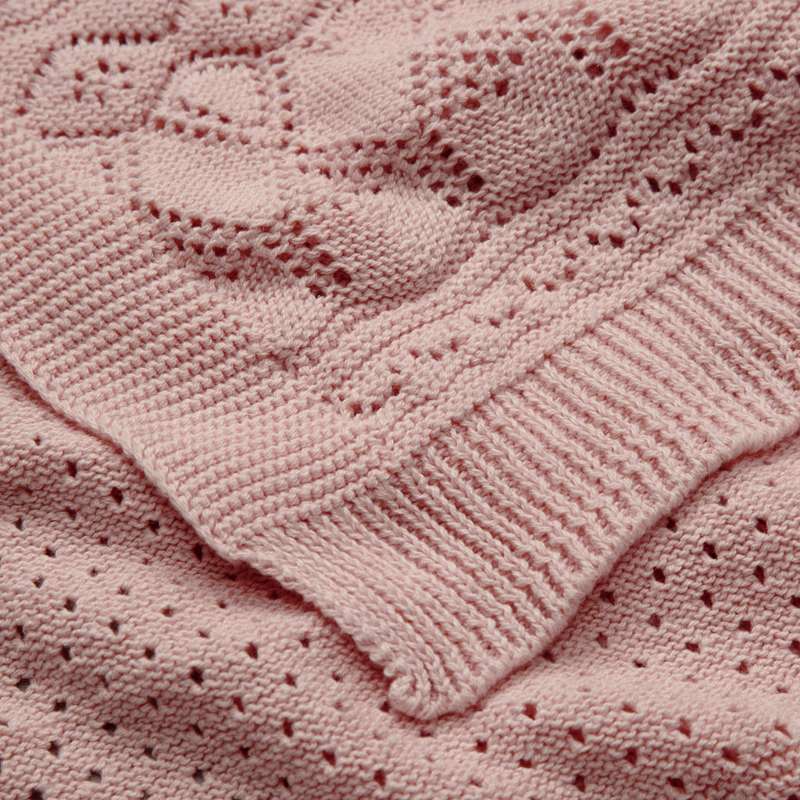 Cam Cam Copenhagen Pull en pointelle - Bébé - GOTS - Sorbet 