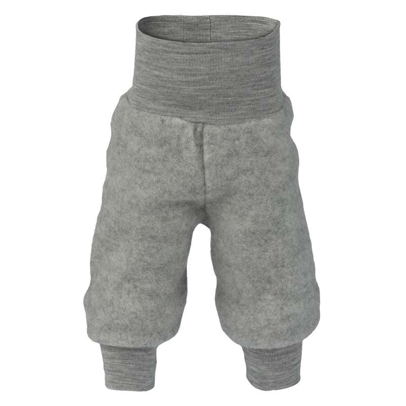 Engel Natur Baby Pants - Wool Fleece - Grey Melange 