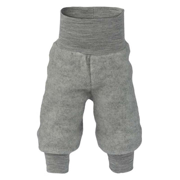 Engel Natur Baby Pants - Wool Fleece - Grey Melange 
