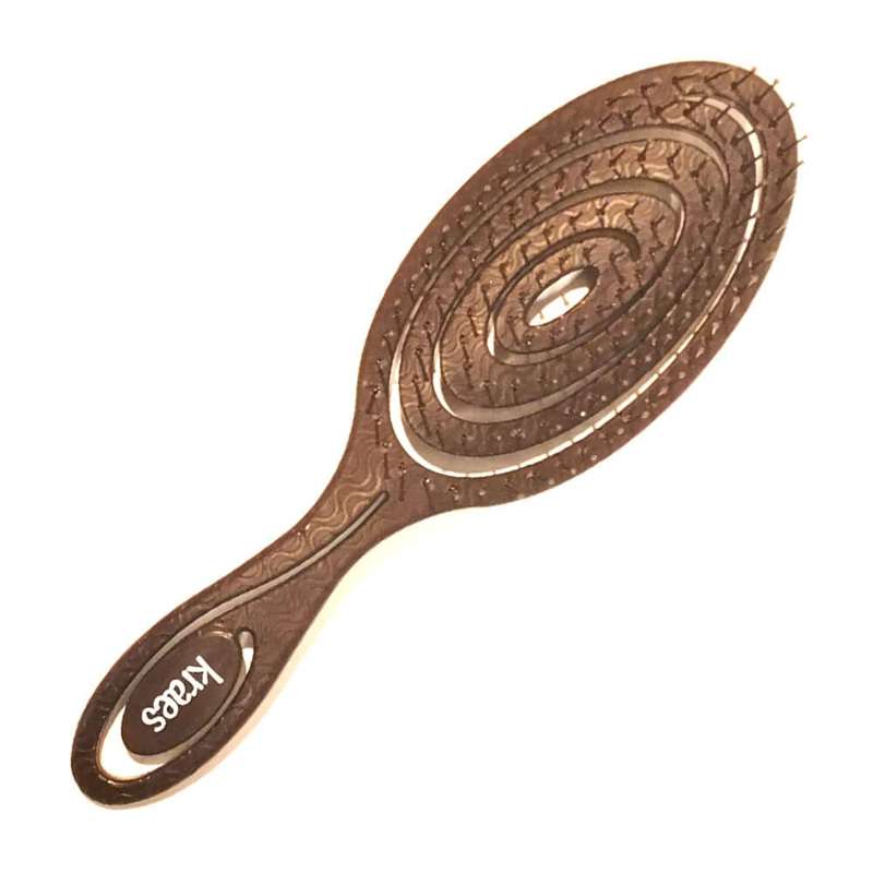 KRAES Brosse à cheveux Magic Detangler avec 20% de marc de café 