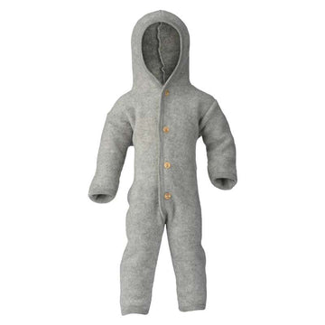 Engel Natur Jumpsuit/Driving suit with Hood - Grey Melange 