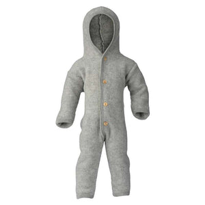 Engel Natur Jumpsuit/Driving suit with Hood - Grey Melange 
