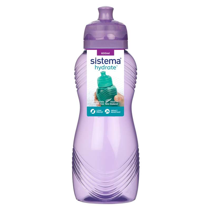 Sistema Sticlă de apă - Wave - 600ml - Violet Călduros 