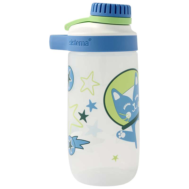 Sistema Easy Flow Bottle - Drikkedunk - Kids - 500ml - Space Kitty/White