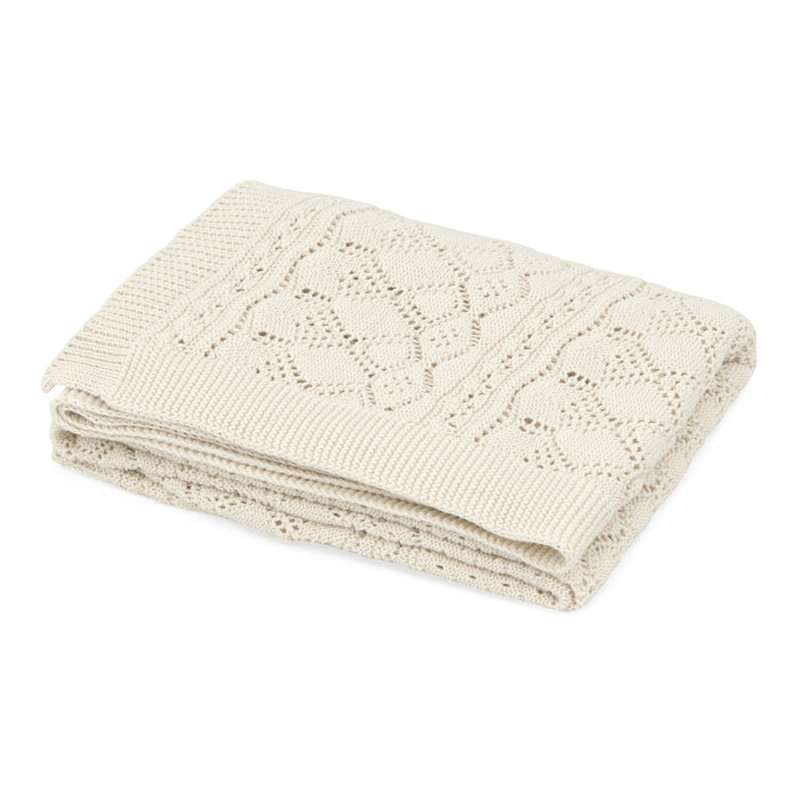 Cam Cam Copenhagen Pointelle Strickmütze - Baby - GOTS - Off White 