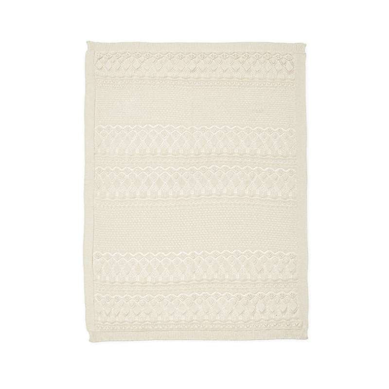 Cam Cam Copenhagen Pointelle Strickmütze - Baby - GOTS - Off White 