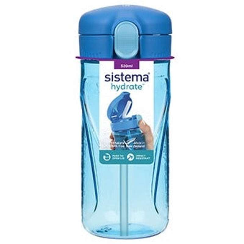 Sistema Sticlă de apă - Tritan Quick Flip - 520ml - Albastru Ocean 