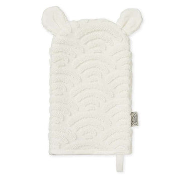 Cam Cam Copenhagen Guanto da bagno con orecchie - GOTS - Bianco sporco 