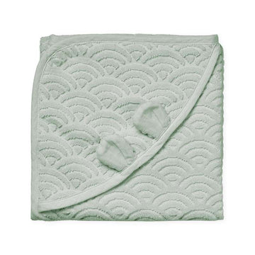 Cam Cam Copenhagen Handdoek met capuchon en oren - Baby - GOTS - Dusty Green 