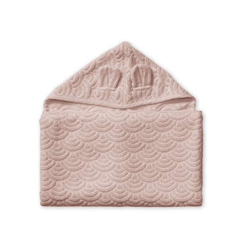 Cam Cam Copenhagen Handdoek met capuchon en oren - Junior - GOTS - Dusty Rose 