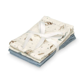 Cam Cam Copenhagen Waschlappen - 4er-Pack - GOTS - Mix - Meer Garten 