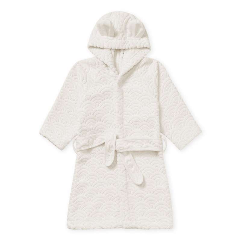 Cam Cam Copenhagen Bathrobe with hood and ears - 3-4 years - GOTS - Off White 