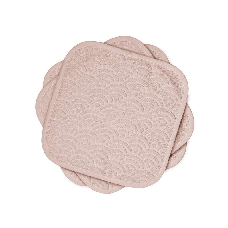 Cam Cam Copenhagen Washcloths - 3-pack - GOTS - Dusty Rose 