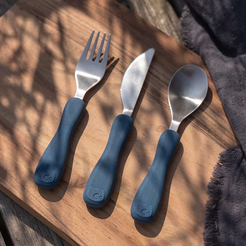 Sebra Cutlery - Silicone - Fanto - Nordic Blue 