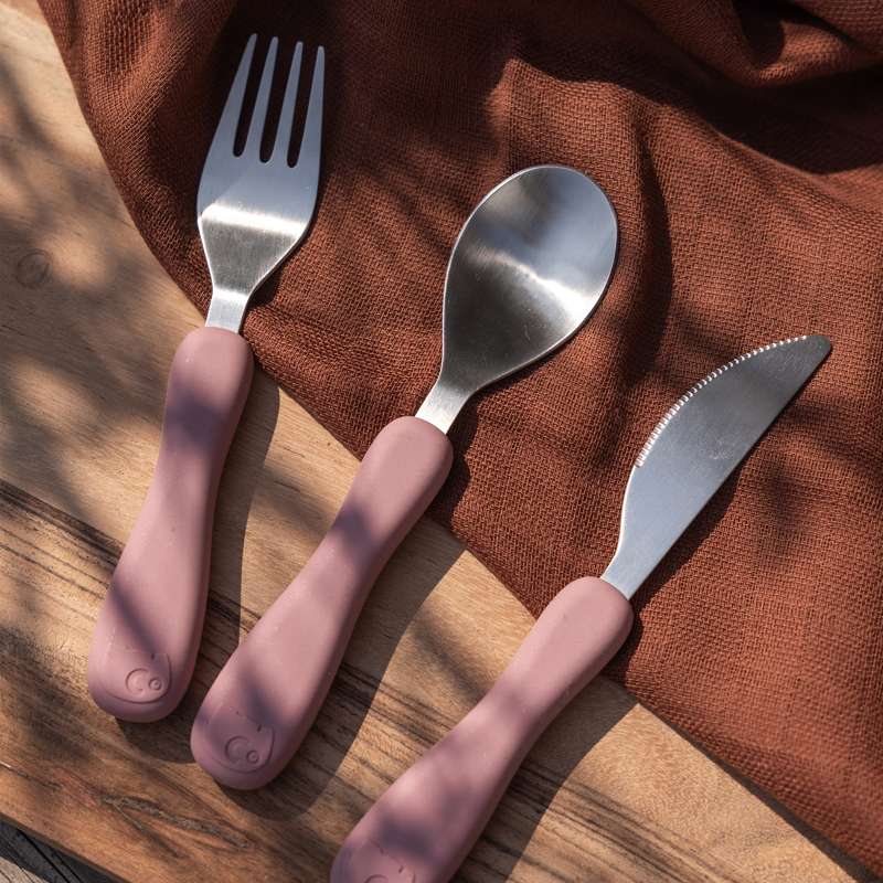 Sebra Cutlery - Silicone - Fanto - Vintage Rose 