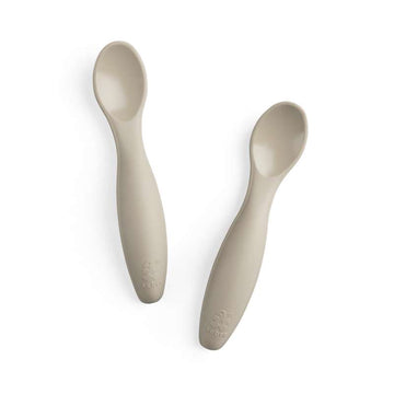 Sebra Ensemble de cuillères en silicone - Jetty Beige 