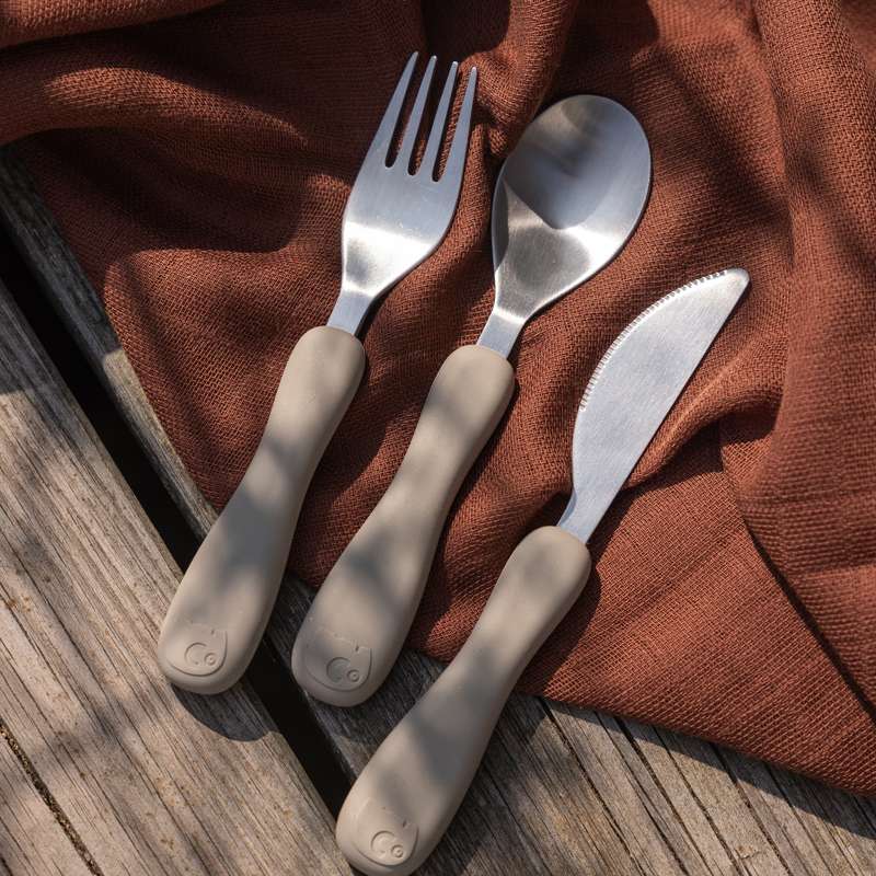 Sebra Cutlery - Silicone - Fanto - Jetty Beige 