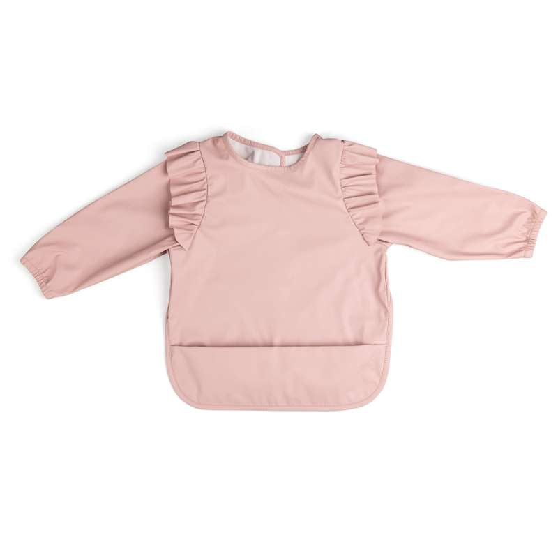 Sebra Bib with sleeves - blossom pink 