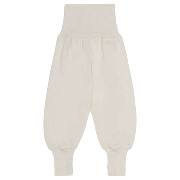 Engel Natur Baby pants with ribbed waist - Wool/Silk - Natural 