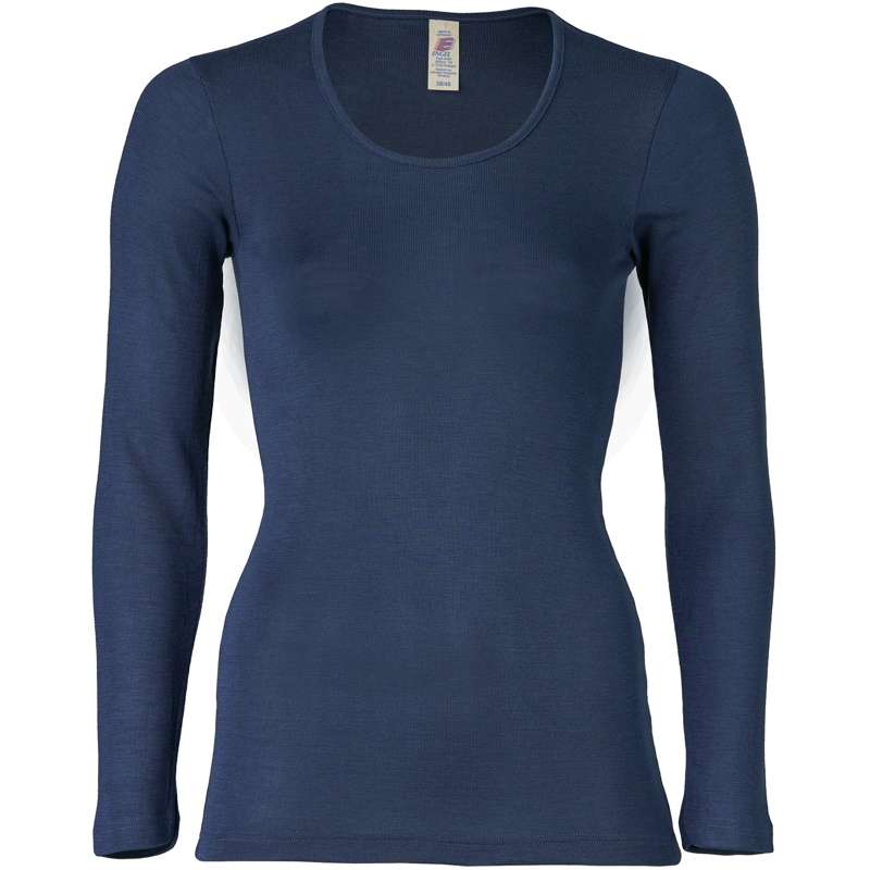 Engel Natur Women's Sweater - Wool/Silk - Navy 