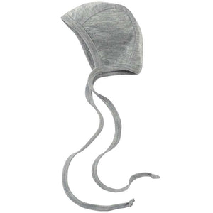 Engel Natur Bonnet pour bébé - Laine/soie - Grey Melange